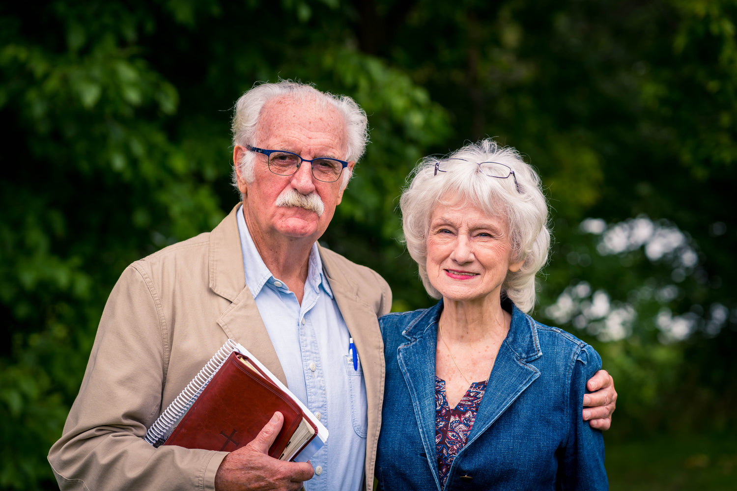 man and woman portrait